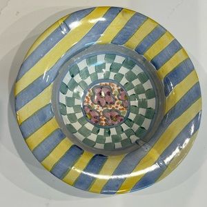 Vintage Mackenzie-Childs Myrtle Soup/Cereal Bowl, retired